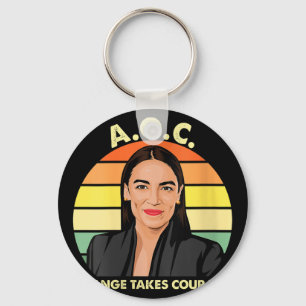 Porte-clés Femme Aoc Alexandria Ocasio-cortez First Femme P