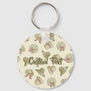 Porte-clés Femme Casquette d'été Jaune