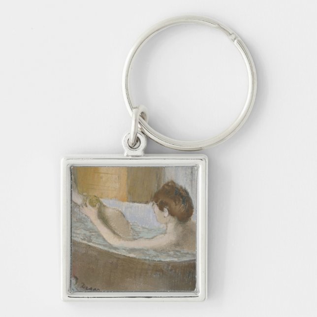 Porte-clés Femme d'Edgar Degas | à son Bath, épongeant sa (Devant)