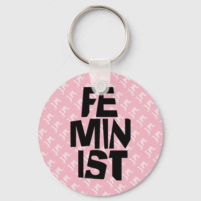 Porte-clés Femme égale imitation de fille féminine féministe (Recto)