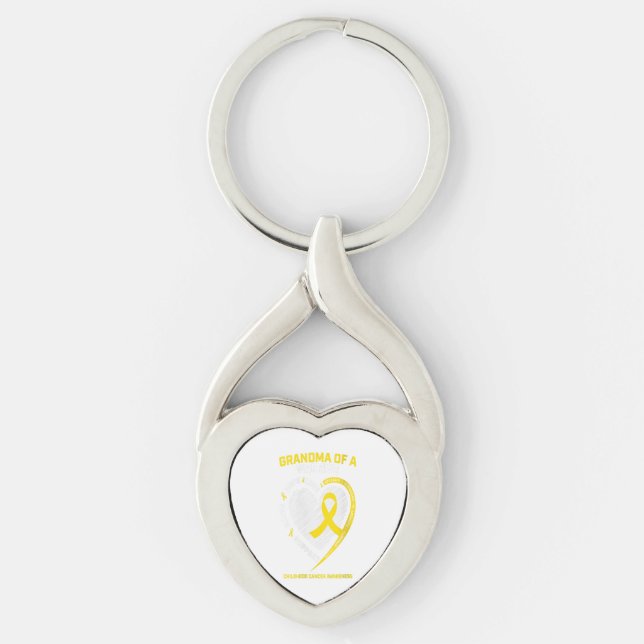 Porte-clés Femme Grand-mère Petit-fils Petite-fille Cadeau po (Devant)