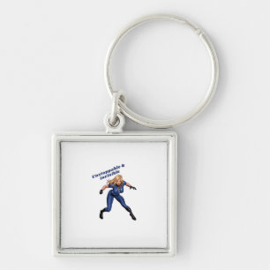 Porte-clés Femme invisible