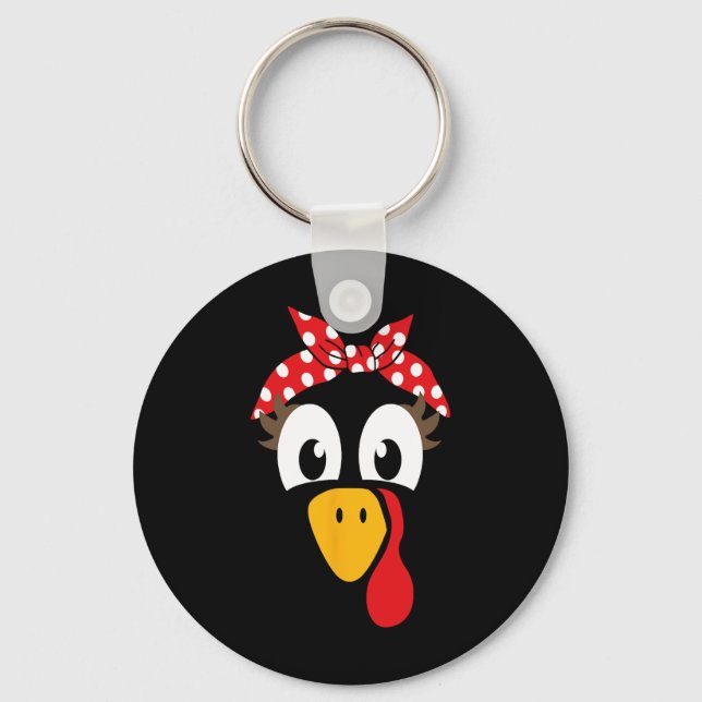 Porte-clés Femme Turquie Avec Tête De Tête Pour Filles D'Acti (Recto)
