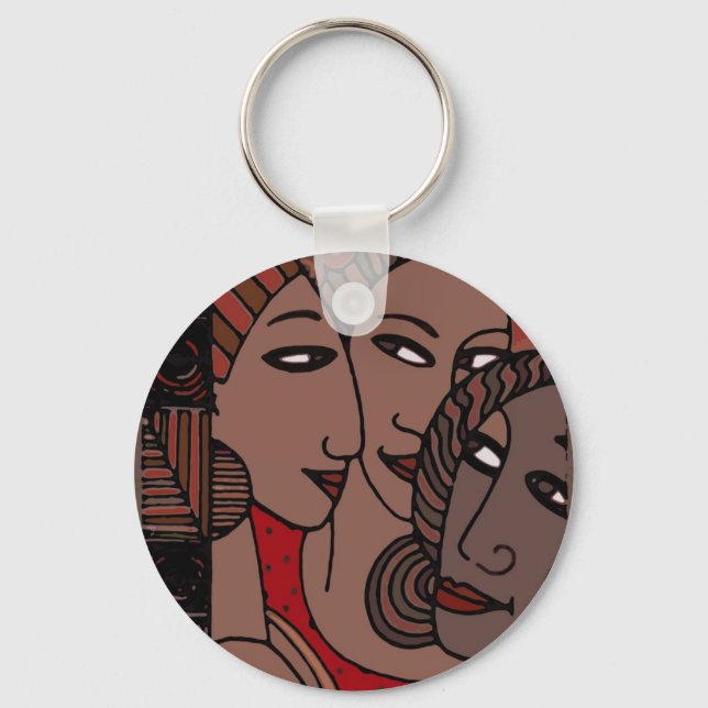 Porte-clés Femmes afro-américaines (Recto)