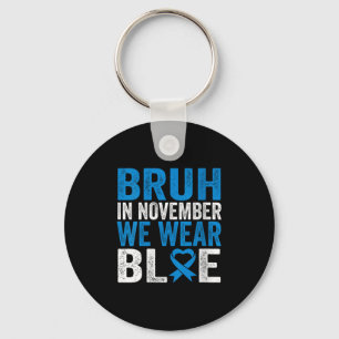 Porte-clés Femmes Bruh En Novembre Nous Portons Bleu Diabète