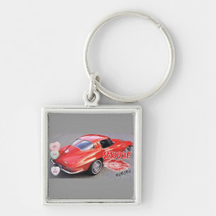 Porte-clés Fenêtre de la Saint Valentin Red Split