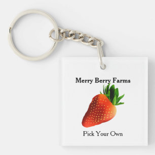 Porte-clés Ferme de Fraises Promotionnelle