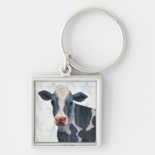 Porte-clés Ferme patriotique - Vache (Devant)
