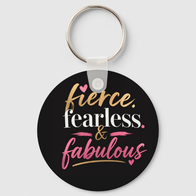 Porte-clés Féroce, intrépide et fabuleux  (Recto)