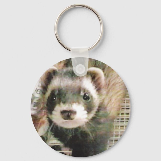 Porte-clés Ferret Cute Sable (Recto)