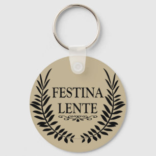 Porte-clés Festina lente