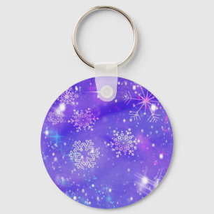 Porte-clés Festive Violet Fête Fête Fête de Noël