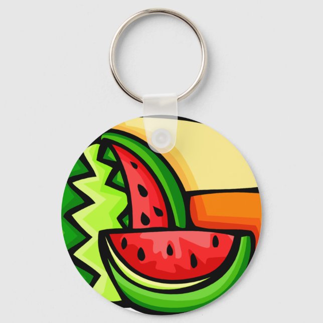 Porte-clés Fête de la pastèque 3 août (Recto)