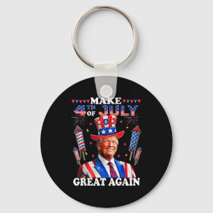 Porte-clés Fête de l'Indépendance de Trump Faire 4 juillet Gr