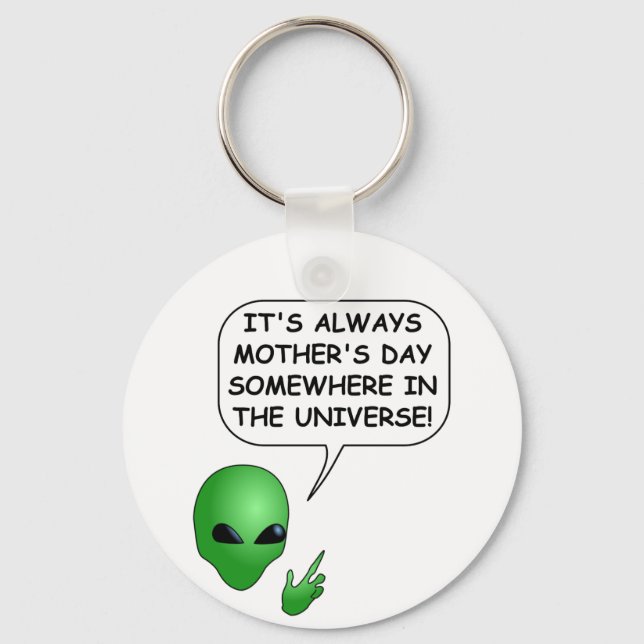 Porte-clés Fête des mères Aliens (Recto)
