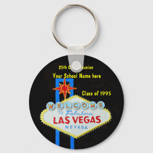 Porte-clés Fête des signes personnalisée Las Vegas Favoriser
