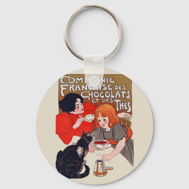 Porte-clés Fête du Chocolat Steinlen Art Français (Recto)