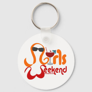 Porte-clés Fête du week-end féminin