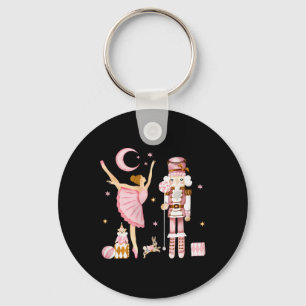 Porte-clés Fête vintage Noisette de Ballet Noël Rose
