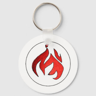 Porte-clés Feu de feu de la musique d'eau chaude