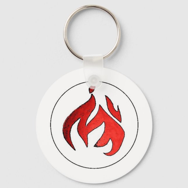 Porte-clés Feu de feu de la musique d'eau chaude (Recto)