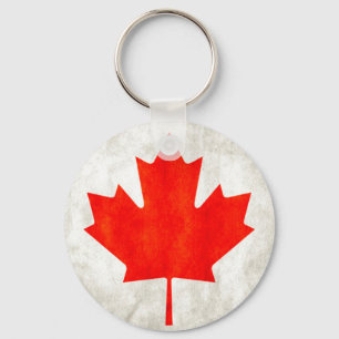 Porte-clés Feuille d'érable canadienne