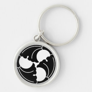Porte-clés Feuilles de ginkgo trissés