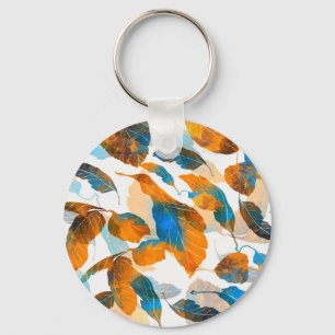 Porte-clés Feuilles Silhouette : aquarelle, PA sans fil numér