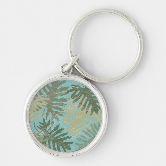 Porte-clés Feuilles tropicaux défraîchis (Devant)