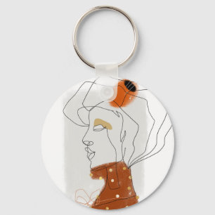 Porte-clés Feuilles tropicaux, Design Motif sans couture.