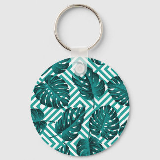 Porte-clés Feuilles tropicaux : Motif Floral sans joint.