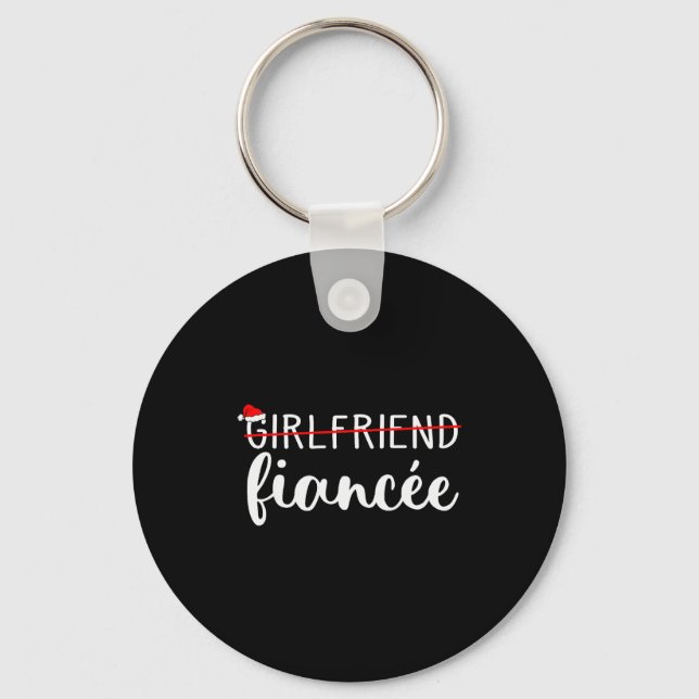 Porte-clés Fiancee Fiance Engaged Couples Matching Christmas  (Recto)