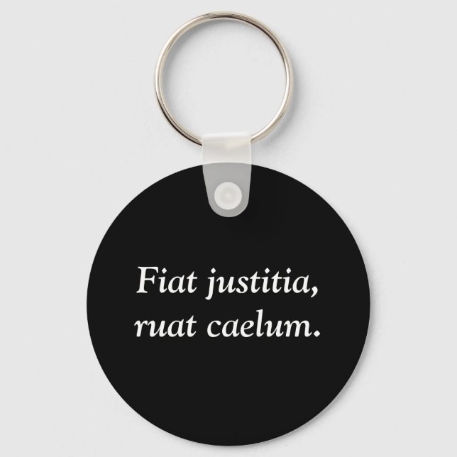 Porte-clés Fiat justitia, ruat caelum. (Recto)