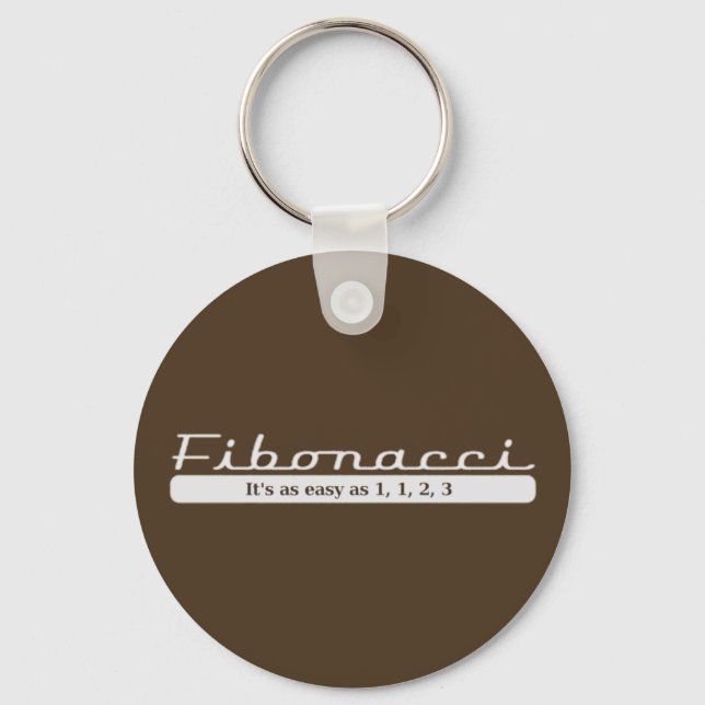 Porte-clés fibonacci... C'est aussi facile que 1, 1, 2, 3 (Recto)