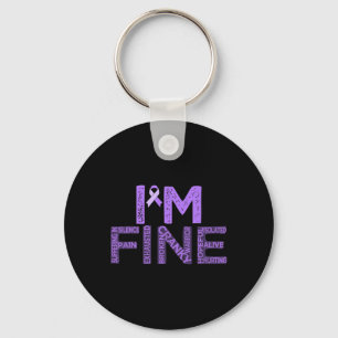 Porte-clés Fibromyalgie fine guerrier Fibro Sensibilisation V
