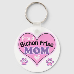Porte-clés Fier Bichon Frise Maman