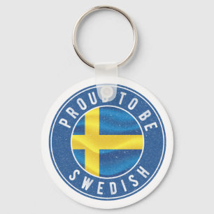 Porte-clés Fier d'être suédois Drapeau T-shirt Trucker Hat Bu