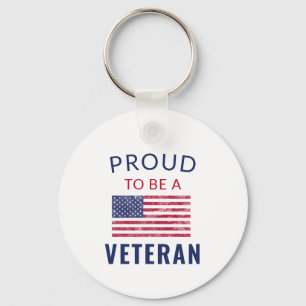 Porte-clés Fier D'Être Un Porte - clé De Bouton Vétéran