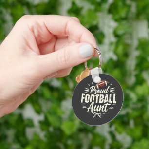 Porte-clés Fier football tante Imaginaire football match