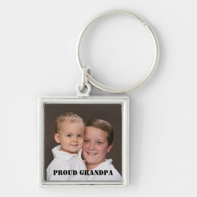 Porte-clés Fier grand-père Porte - clé photo (Devant)