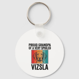 Porte-clés Fier grand-père Vizsla conception de chien vintage