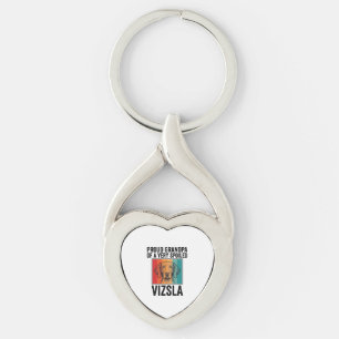 Porte-clés Fier grand-père Vizsla conception vintage amateur