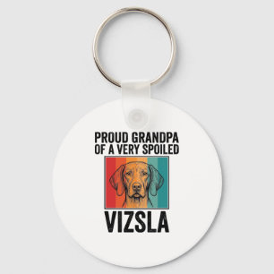Porte-clés Fier grand-père Vizsla conception vintage amateur
