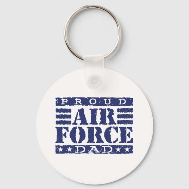 Porte-clés Fier papa de la force aérienne (Recto)