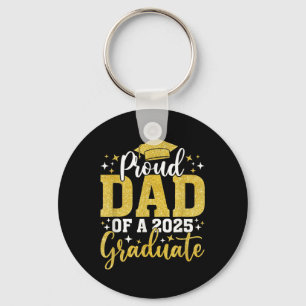 Porte-clés Fier Papa D'Un Cl De 2025 Graduate Graduati Senior