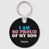 Fière de mon fils transgenre maman papa Monogramme