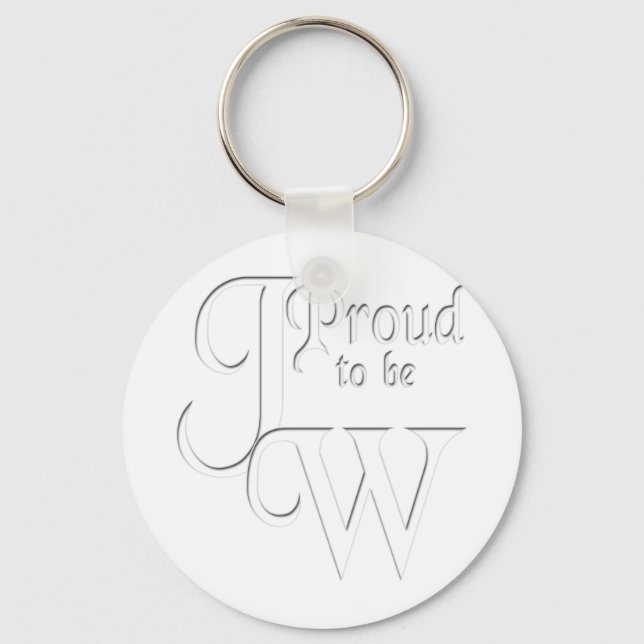 Porte-clés Fière d'être le témoin de Jéhovah (Recto)