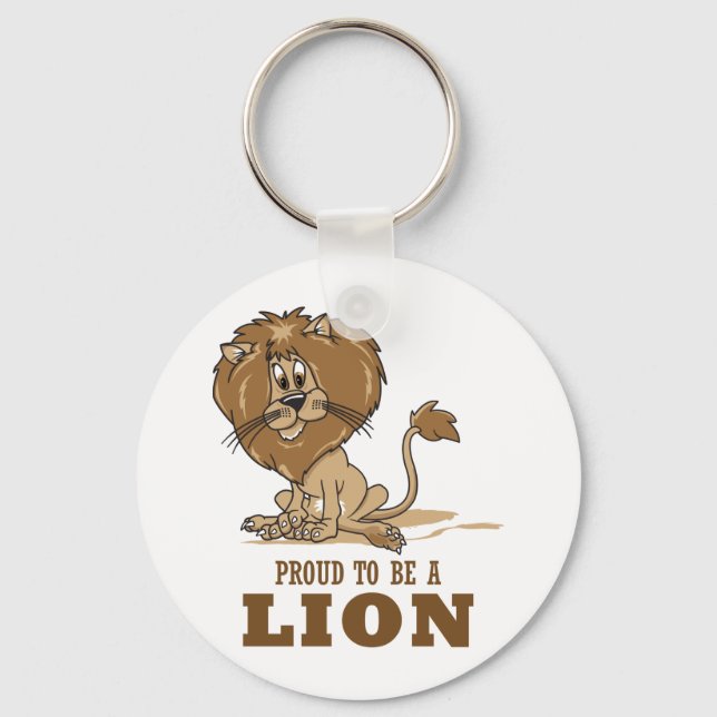 Porte-clés Fière D'Être Un Lion (Recto)