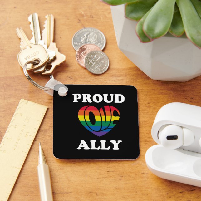 Porte-clés Fière fierté de l'Ally LGBTQ Pride (Bureau)