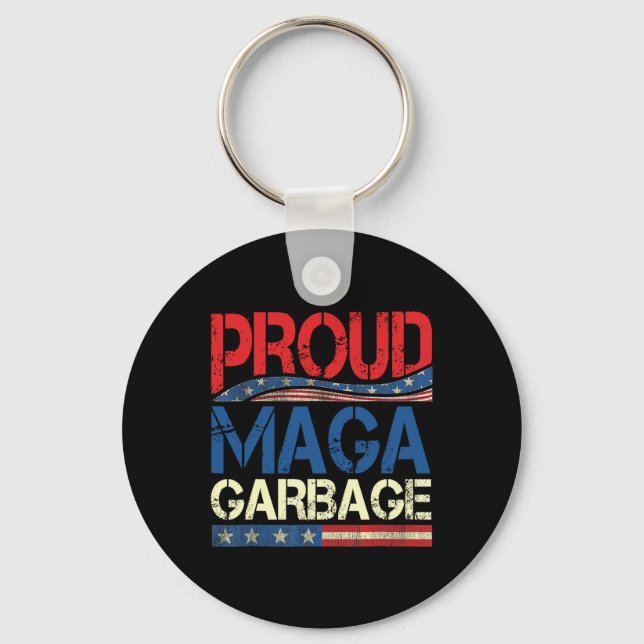 Porte-clés Fière ordure Trump Supporter (Recto)